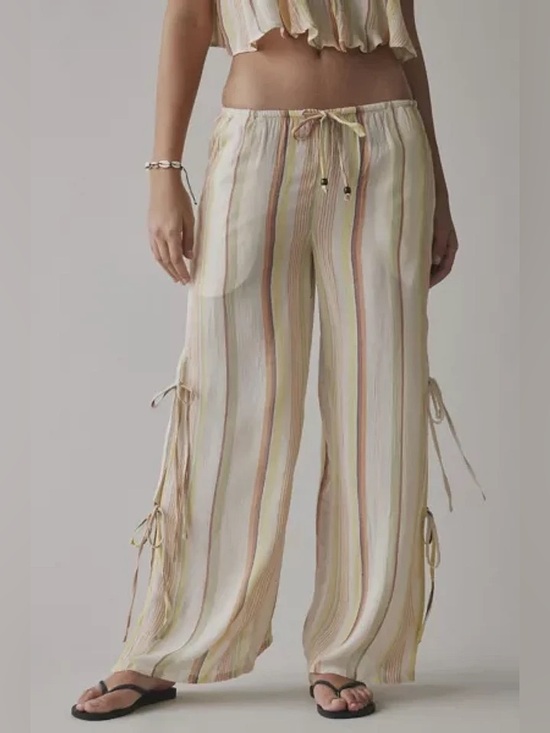 Urban Outfitters Pants - NWT- Urban Outfitters Out From Under Seaside Side-Tie Wide-Leg Pant- XXS
